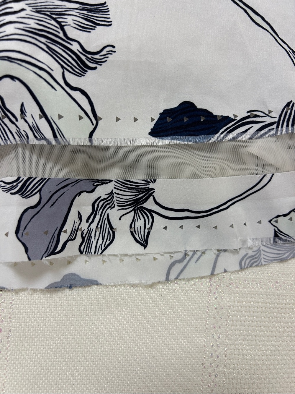 Athleta White Skort with Navy Floral Print image 5